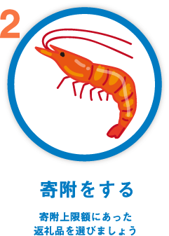 寄付をする 寄付上限額にあった返礼品を選びましょう